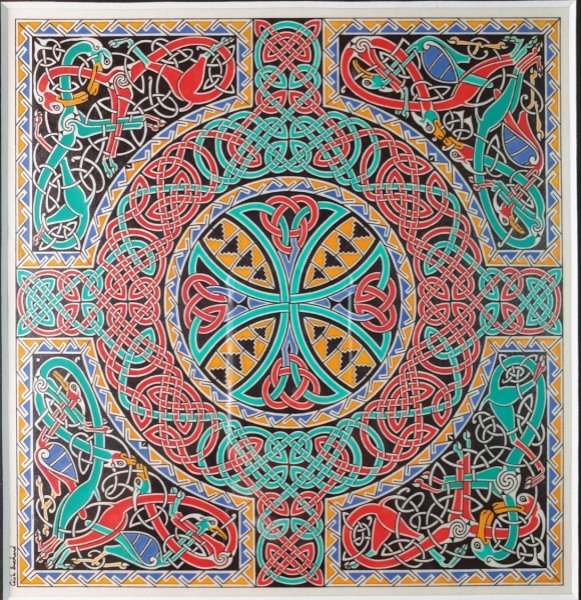 Iluminaci&oacute;n enmarcada de la isla (celta)