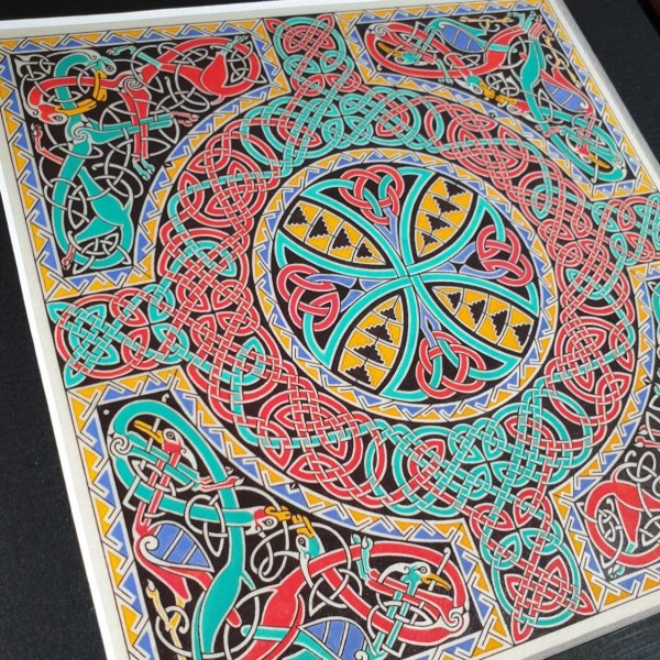 Iluminaci&oacute;n enmarcada de la isla (celta)